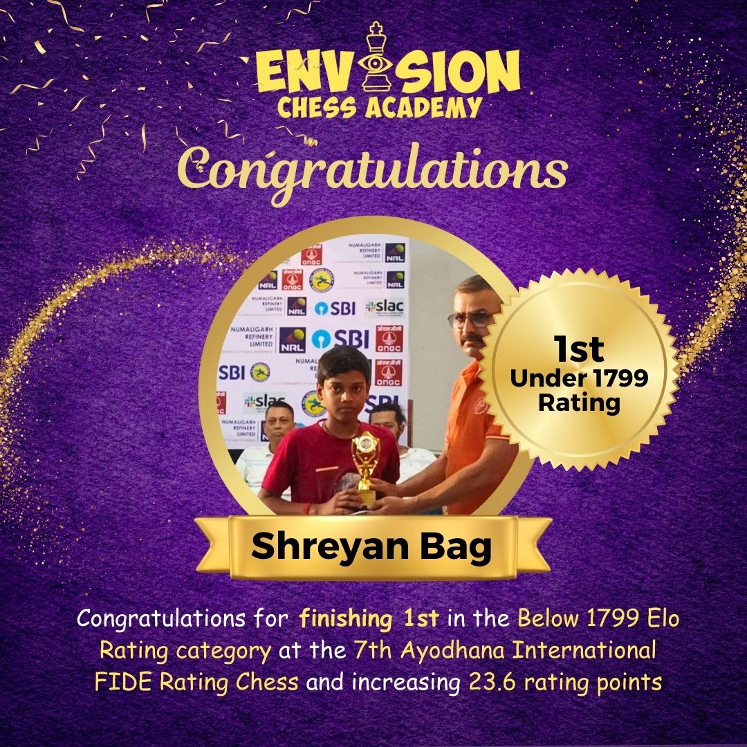 Shreyan Bag achievement
