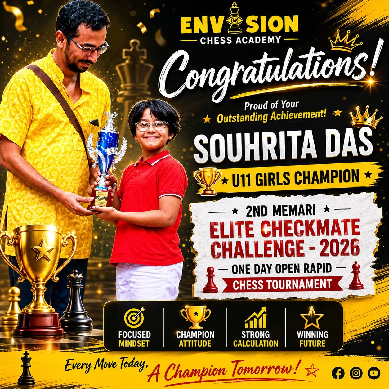 Souhrita Das achievement