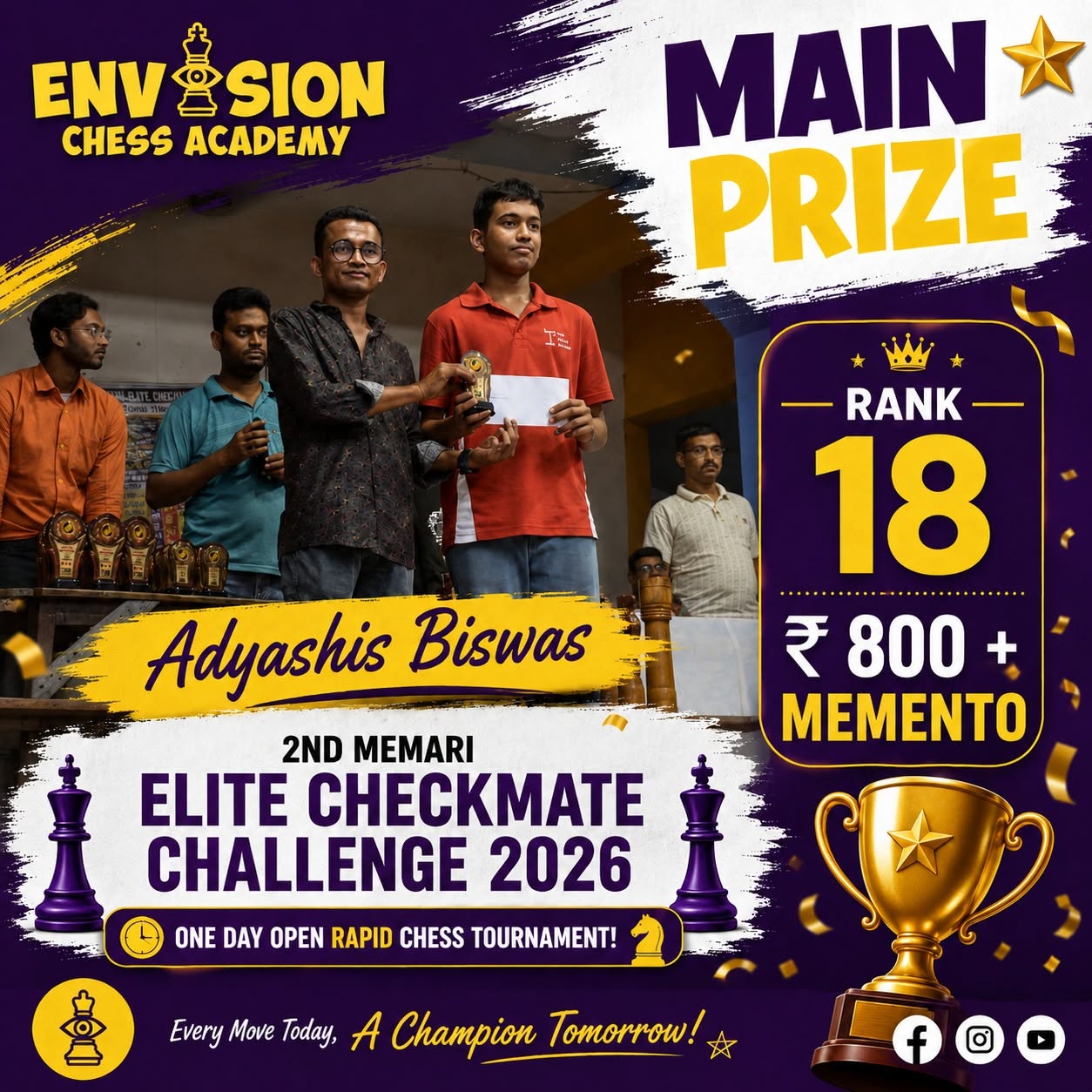 Adyashis Biswas achievement